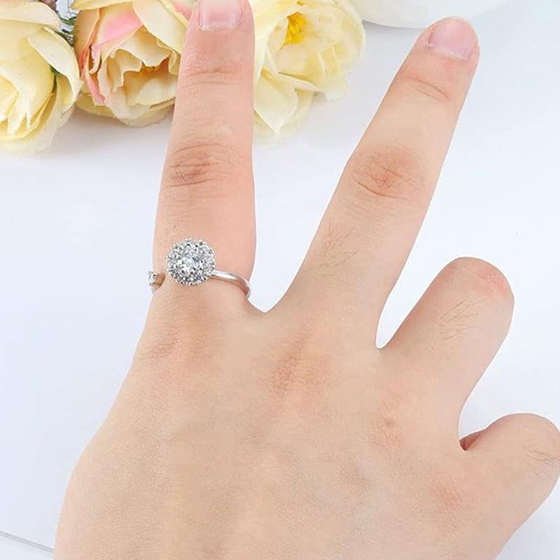 [Elegant Spinner Rings Set] 4pcs Stainless Steel Spinner Rings Set | Fidget Anxiety Relief Rings for Men and Women, Elegant Y2K Style, Ideal for Parties and Gifts