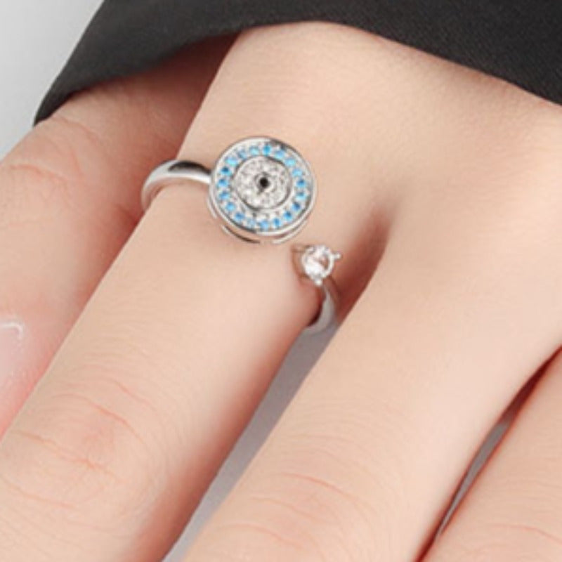 1pc Retro Bohemian Butterfly Insect Flowers Rotatable Copper Multicolor Women's Open Ring Daily Party Gift