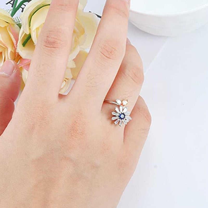 [Elegant Spinner Rings Set] 4pcs Stainless Steel Spinner Rings Set | Fidget Anxiety Relief Rings for Men and Women, Elegant Y2K Style, Ideal for Parties and Gifts