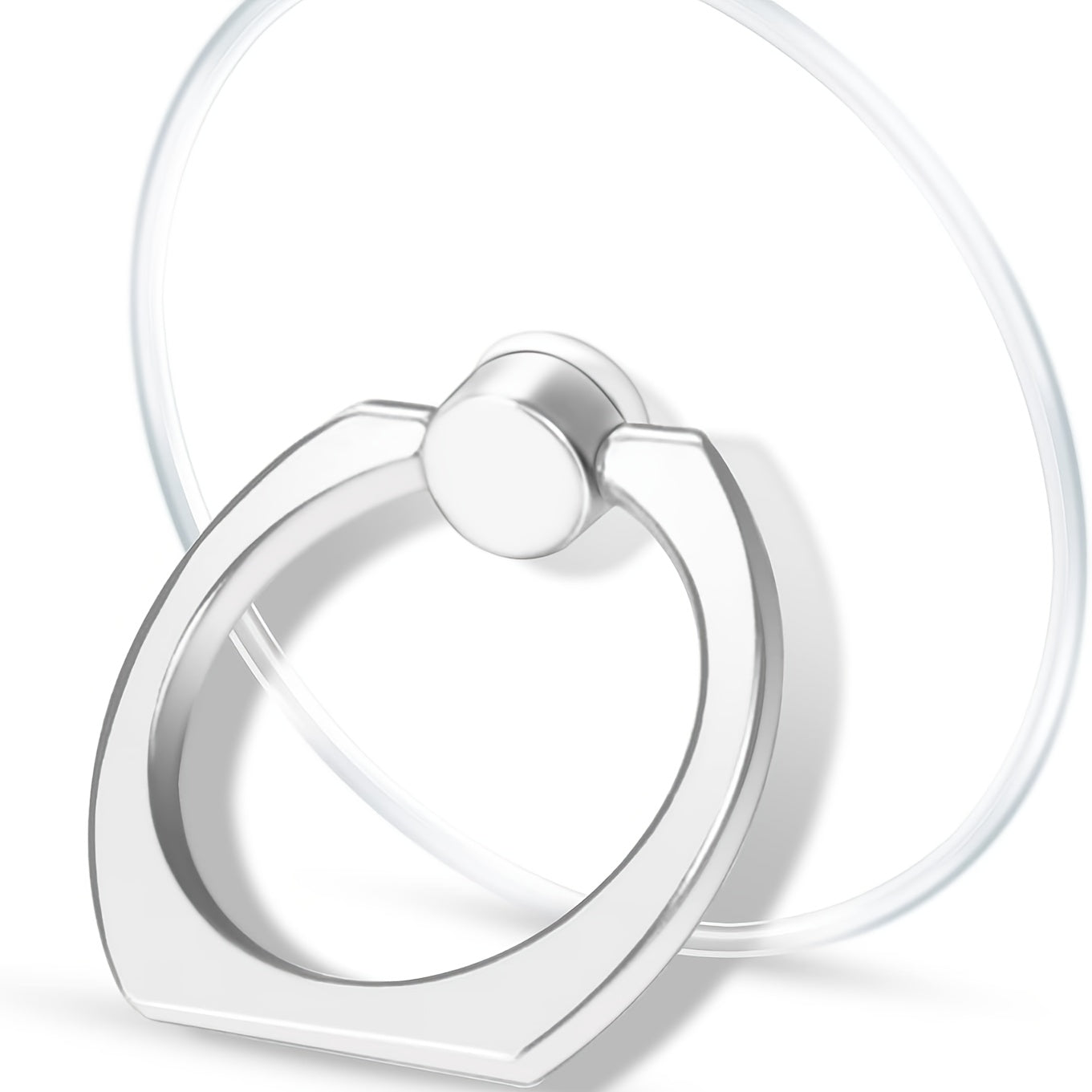 Transparent Phone Ring Holder, Portable Stand, 360° Rotatable Transparent Tablet Case Accessory Ring Mount, Suitable for All Seasons