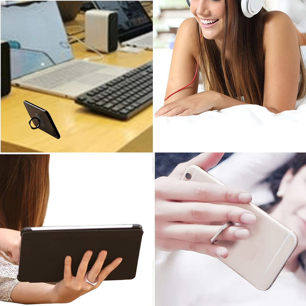 Transparent Phone Ring Holder, Portable Stand, 360° Rotatable Transparent Tablet Case Accessory Ring Mount, Suitable for All Seasons