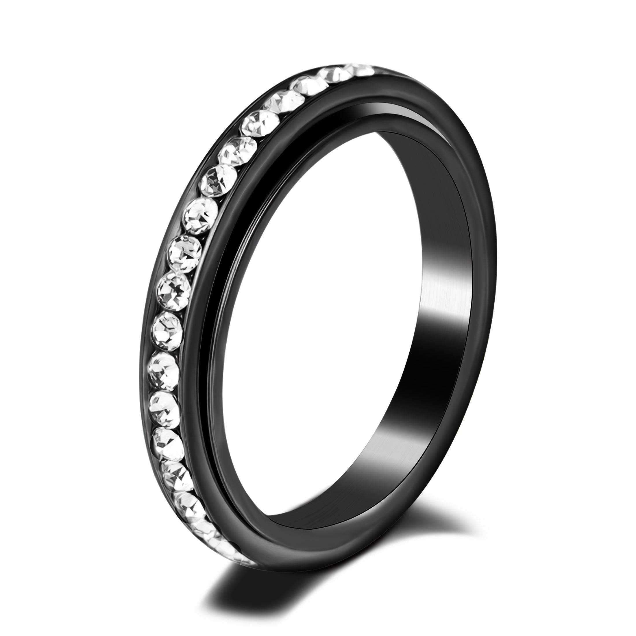 [Rotating Spin Ring] 1pc Rotating Spin Ring - Spinning Motion Jewelry, Minimalist Everyday & Party Ring for Women & Men, Durable Metallic Finish - Ideal Gift for Birthdays, Anniversaries, Formal Events - Year-Round Accessory, Versatile Fashion Piece,