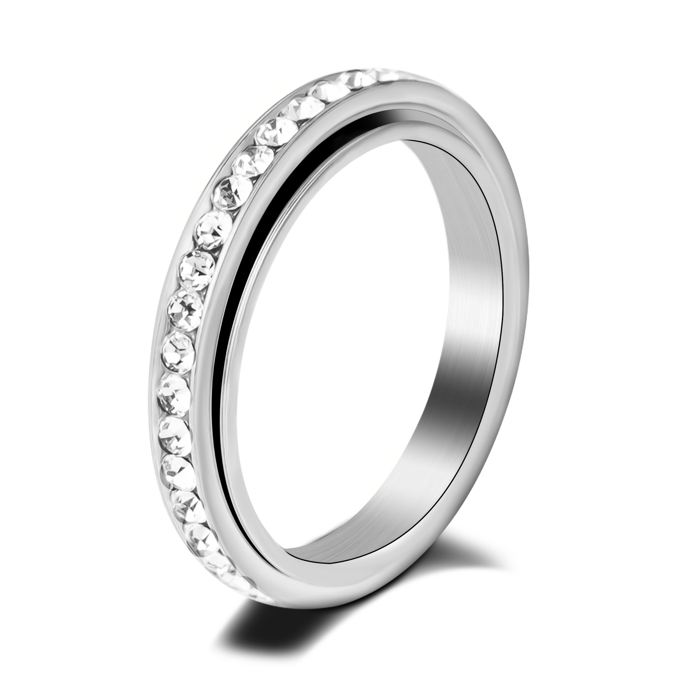 [Rotating Spin Ring] 1pc Rotating Spin Ring - Spinning Motion Jewelry, Minimalist Everyday & Party Ring for Women & Men, Durable Metallic Finish - Ideal Gift for Birthdays, Anniversaries, Formal Events - Year-Round Accessory, Versatile Fashion Piece,